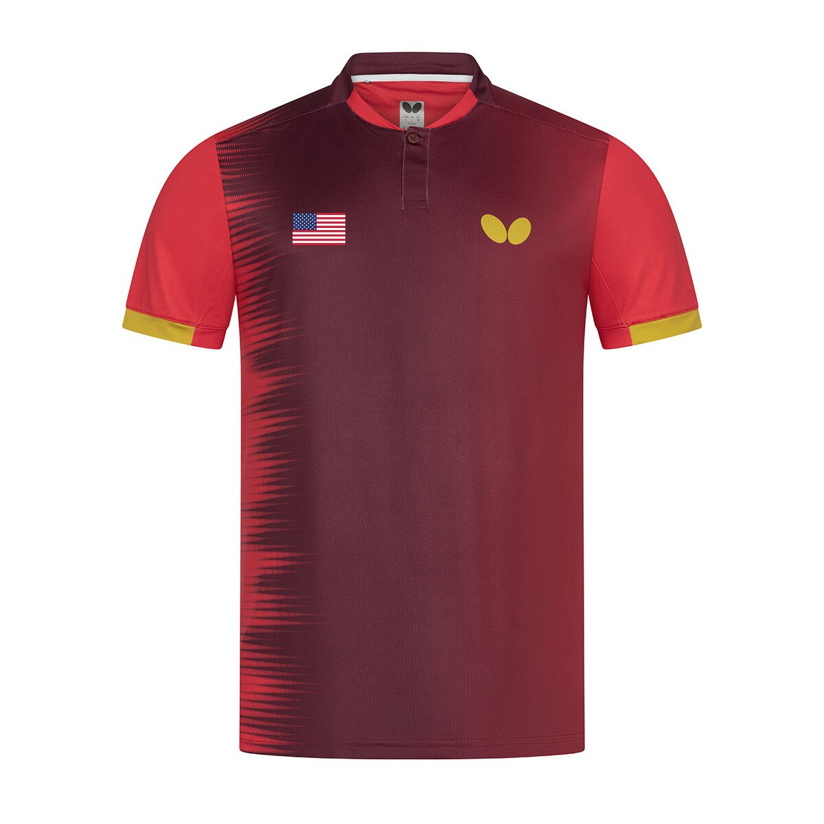 Butterfly Table Tennis USA Team Shirt 26 - Red - Front